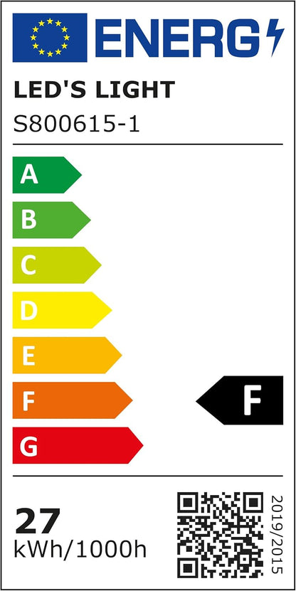 LED’s Light plafondventilator met verlichting 48 cm – Ventilatiesnelheid en bediening met afstandsbediening - Zwart