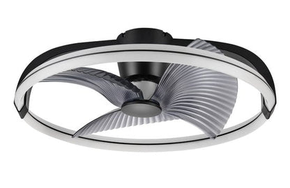 LED's Light Plafondventilator XL 74 cm - Bedienbaar met afstandsbediening - Zwart