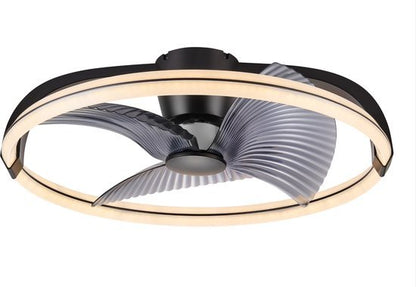 LED's Light Plafondventilator XL 74 cm - Bedienbaar met afstandsbediening - Zwart