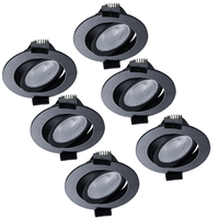 Comnox - LED's Light PRO - Dim-to-Warm Lichtbeleving - Zwart 6-pack