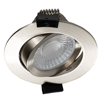 Comnox - LED's Light PRO downlight inbouwspot Ø 68mm - Verlicht meer met minder spotjes - Dim to Warm - 300 lumen - 6 watt - zilver