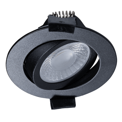 LED's Light PRO downlight inbouwspot Ø 68mm - Kantelbaar - Spatwaterdicht - Dim to Warm - Zwart