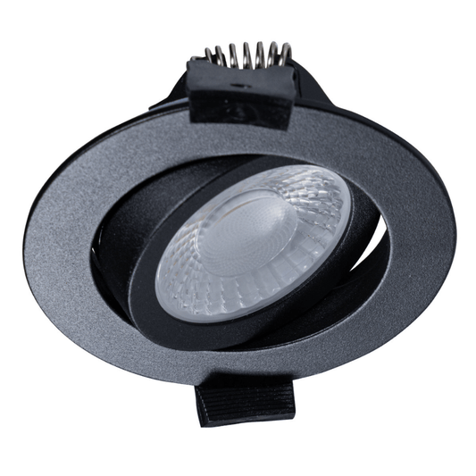 LED's Light PRO downlight inbouwspot Ø 68mm - Kantelbaar - Spatwaterdicht - Dim to Warm - Zwart