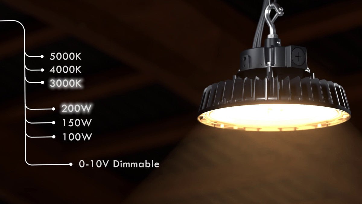 Comnox - LED's Light pro High Bay - Flexibel vermogen en lichtkleur - 200W 30000lm