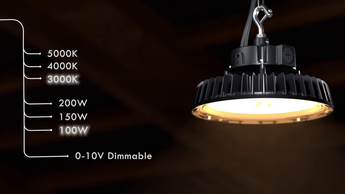 Comnox - LED's Light pro High Bay - Flexibel vermogen en lichtkleur - 200W 30000lm