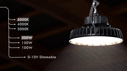 Comnox - LED's Light pro High Bay - Flexibel vermogen en lichtkleur - 200W 30000lm