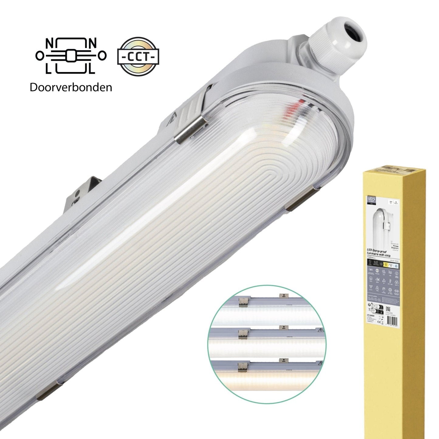 Comnox - LED's Light pro - Flexibele industriële verlichting - 150cm IP65