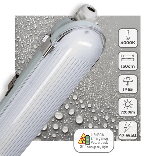 Comnox - Philips LED's Light PRO LED TL armatuur - Met noodaccu - 150 cm