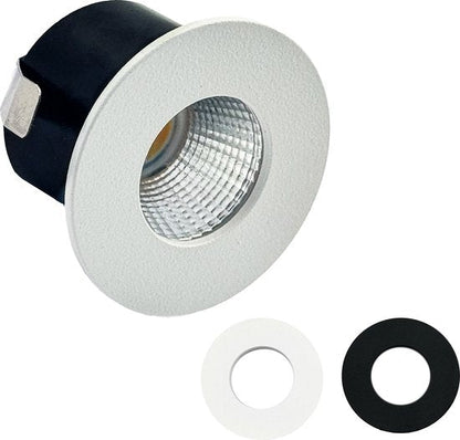 6 PACK - LED's Light PRO mini inbouwspot 3 cm - Voor overkapping, veranda's en inbouwplafonds - Dimbaar - 3 Kleuren plaatjes