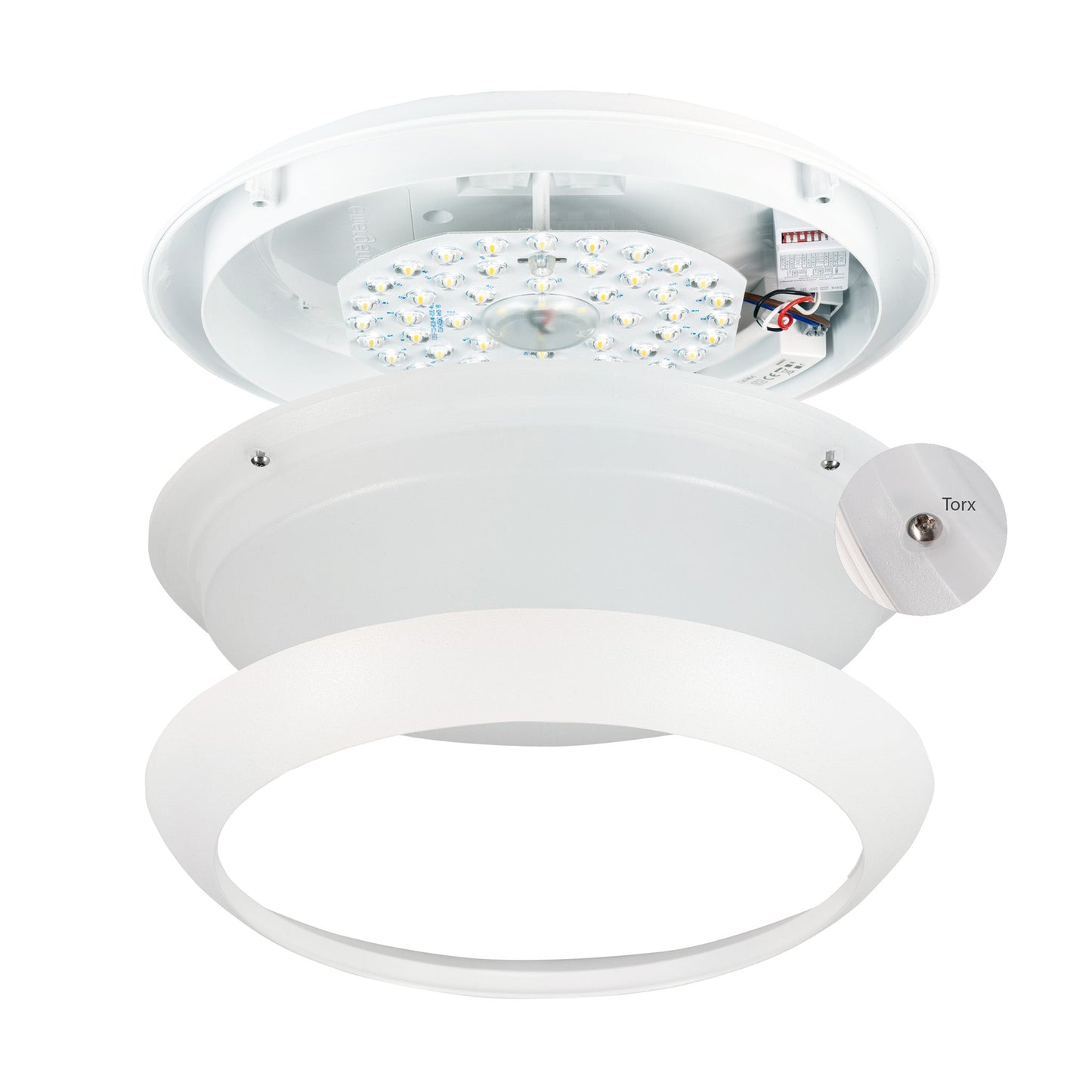 LED's Light Pro Plafondlamp 2050 met sensor - Lichtkleur en lichtsterkte dimbaar - Waterdicht - Ø 30 cm