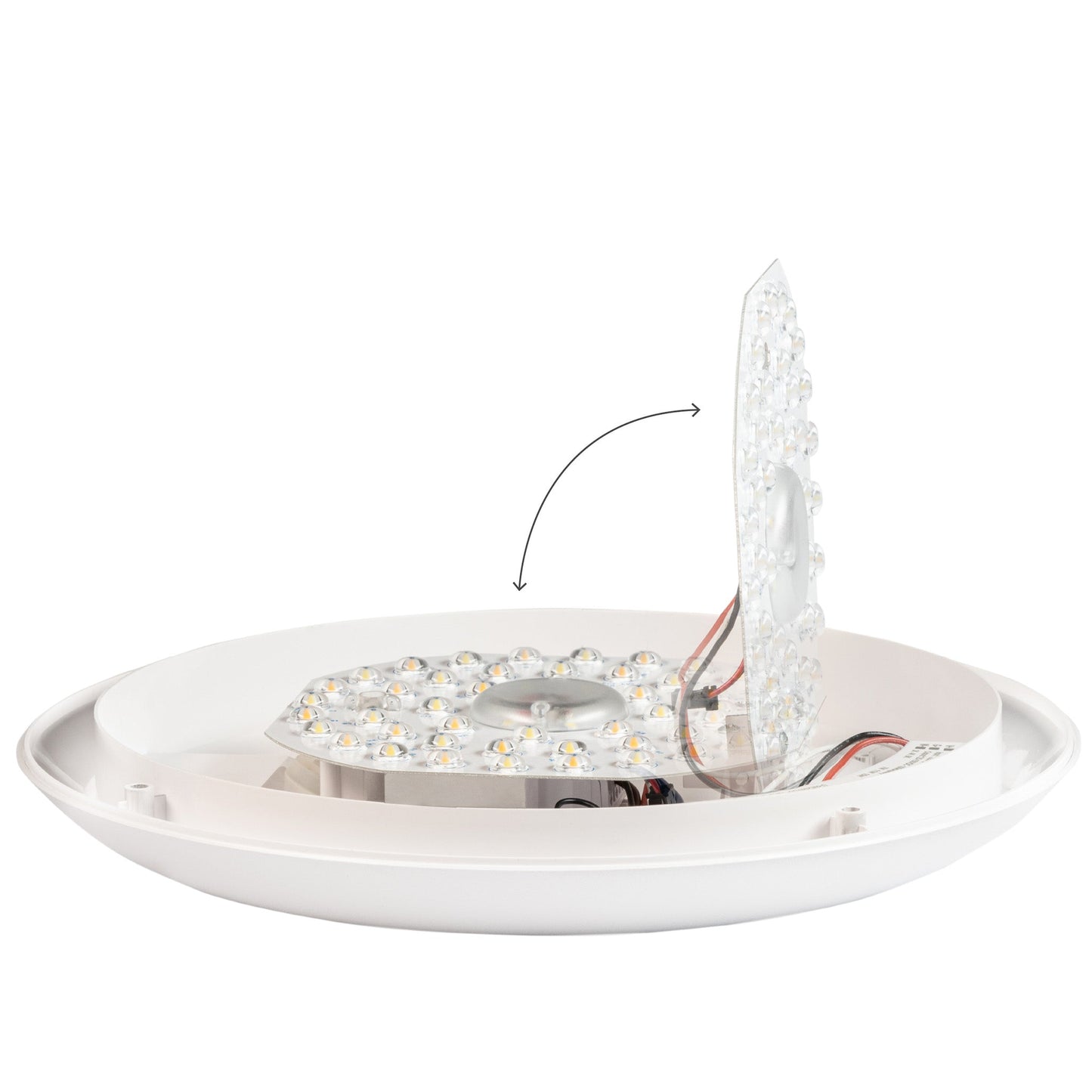 LED's Light Pro Plafondlamp 2050 met sensor - Lichtkleur en lichtsterkte dimbaar - Waterdicht - Ø 30 cm