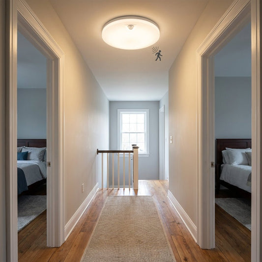 Comnox - LED's Light Pro Plafondlamp met sensor - Automatisch aan bij beweging en schemering - 25 cm - 6 standen - 1440 lumen - Comnox