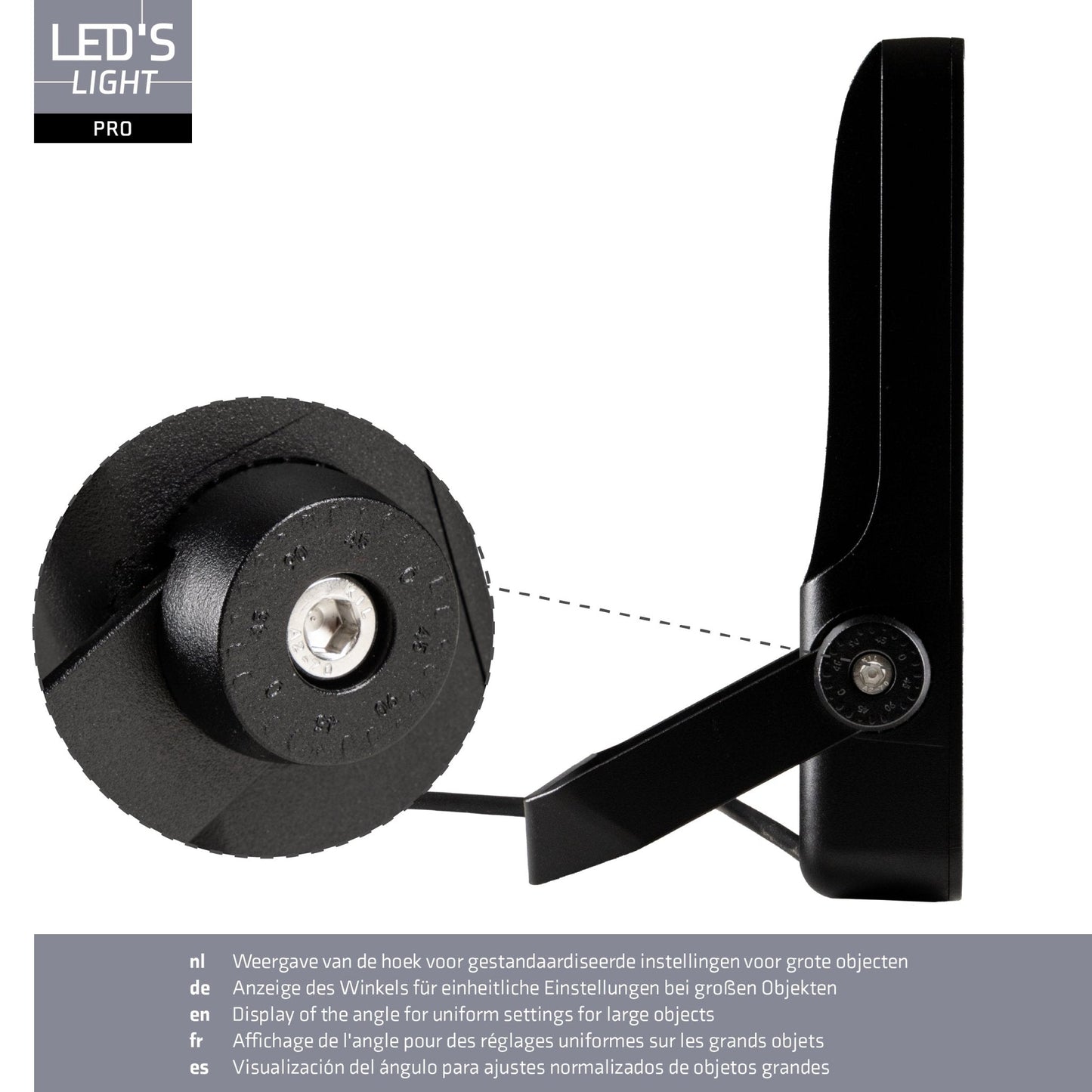 LED's Light Pro Premium Floodlight 12750 - 6 lichtstanden - Water en roestbestendig - 100W