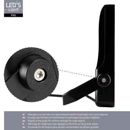 LED's Light Pro Premium Floodlight 12750 - 6 lichtstanden - Water en roestbestendig - 100W