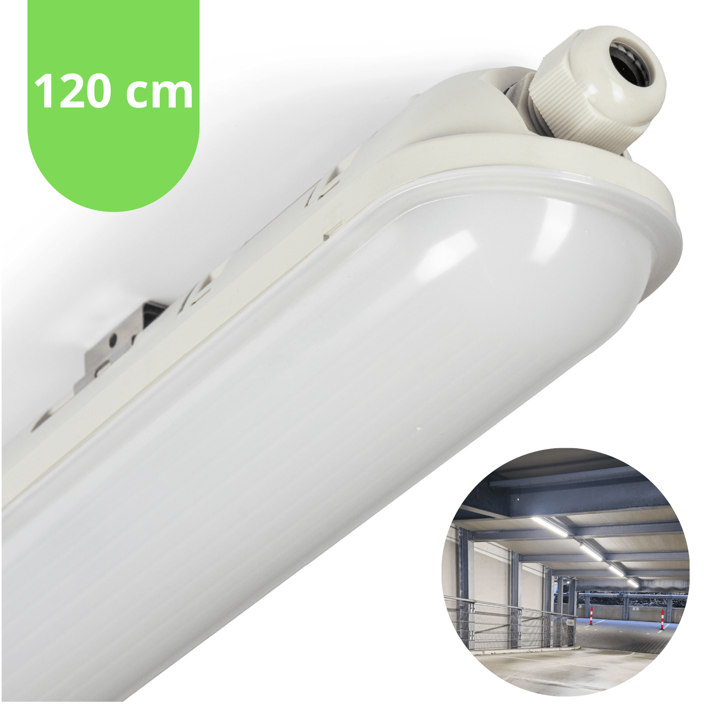 Comnox - LED's Light Pro Koppelbaar LED TL armatuur - Waterdicht & Schokbestendig - 120 cm