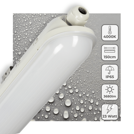 LED's Light Pro Premium LED TL armatuur compleet 150 cm - Waterdicht - 3680 lm