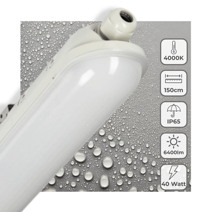 LED's Light Pro Premium LED TL armatuur compleet 150 cm - Waterdicht - 6400 lm