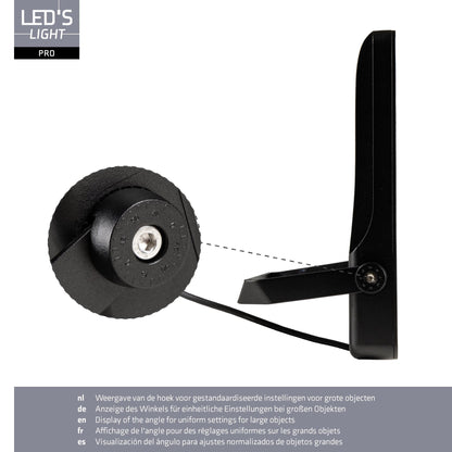 LED's Light Pro Premium Schijnwerper 25500 - 6 lichtstanden - Water en roestbestendig - 200W