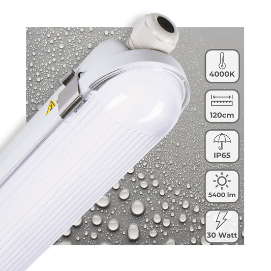 Comnox - Philips TL armatuur 120 cm – Helder, energiezuinig, dimbaar – 5400 lm – 4000K – LED – wit