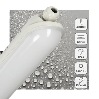 LED's Light Pro TL armatuur compleet 60 cm - Waterdicht - 2400 lm