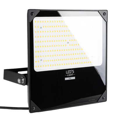 LED's Light Professionele LED Floodlight 37000 - 3 lichtstanden - Waterdicht - 200 watt - daglichtsensor