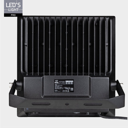 LED’s Light PRO buitenverlichting met zwart metaallichaam en heldere witte LED-pannen. Geschikt voor tuin- en terrasverlichting met sterk licht en robuust ontwerp.