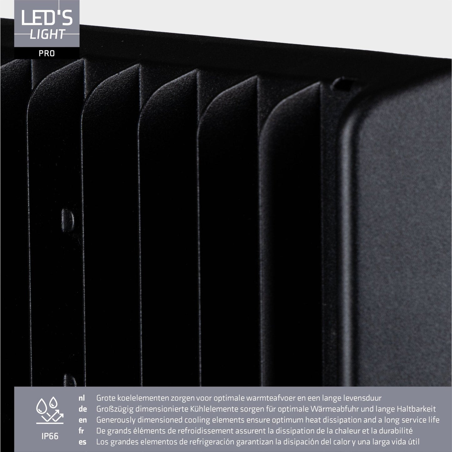 LED's Light Professionele LED Schijnwerper 18500 - 3 lichtstanden - Waterdicht - 100 watt - Daglichtsensor