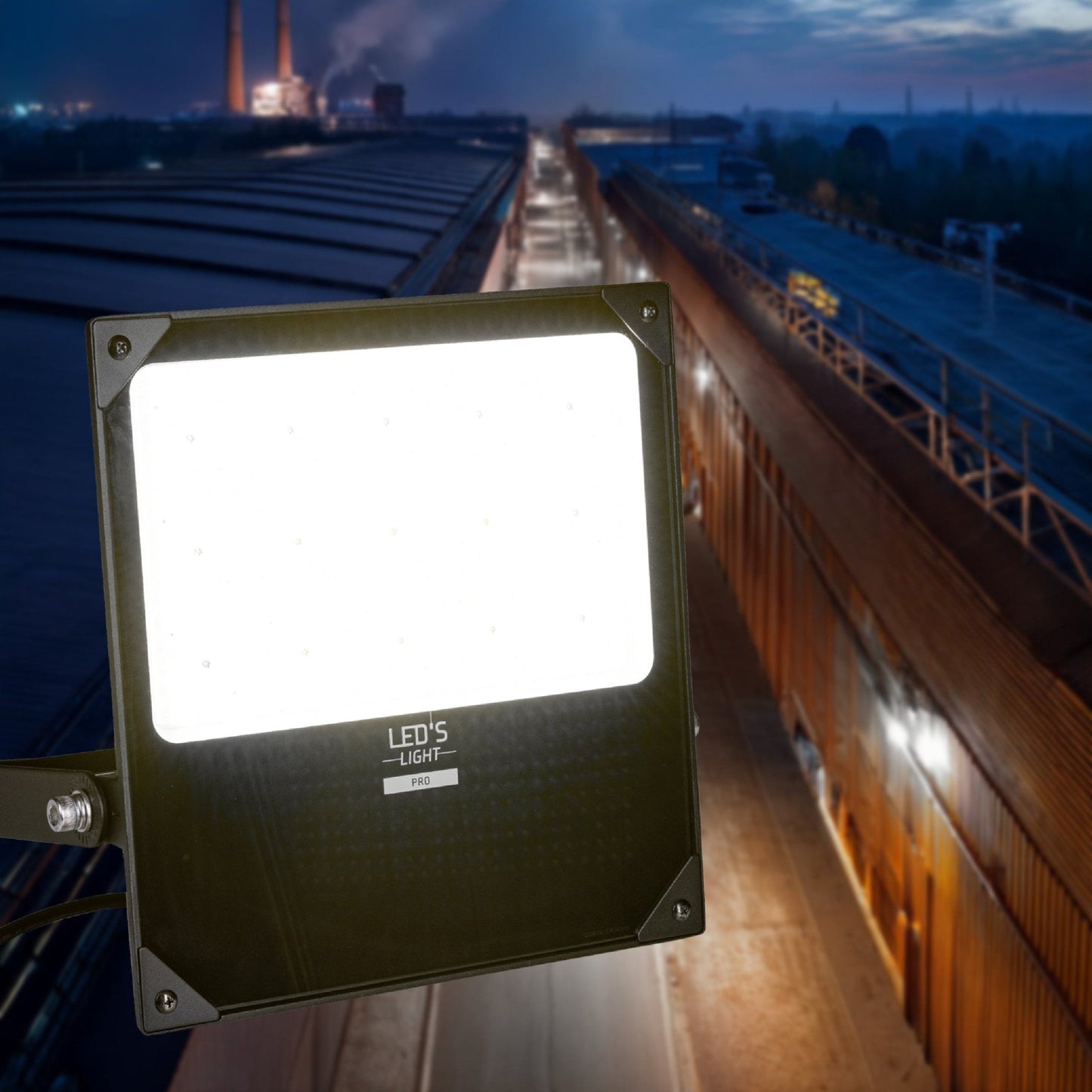 Comnox - LED's Light pro Professionele Schijnwerper 28000 - Krachtig helder licht voor elke ruimte - Flexibel vermogen met Powerselector - 26.500 lumen - IP66 waterdicht - 34 x 39 x 6 cm