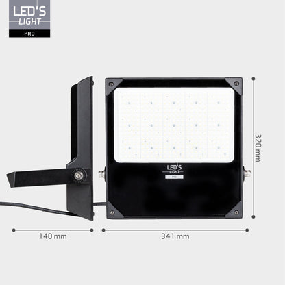 Comnox - LED's Light pro Professionele Schijnwerper 28000 - Krachtig helder licht voor elke ruimte - Flexibel vermogen met Powerselector - 26.500 lumen - IP66 waterdicht - 34 x 39 x 6 cm