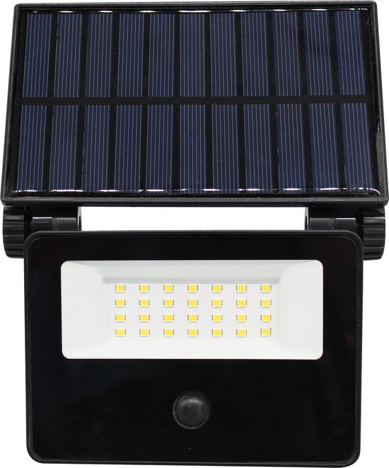 LED's Light Solar Schijnwerper met bewegingssensor - Volledig draadloze buitenlamp - Zwart