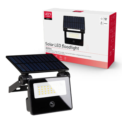 LED's Light Solar Schijnwerper met bewegingssensor - Volledig draadloze buitenlamp - Zwart