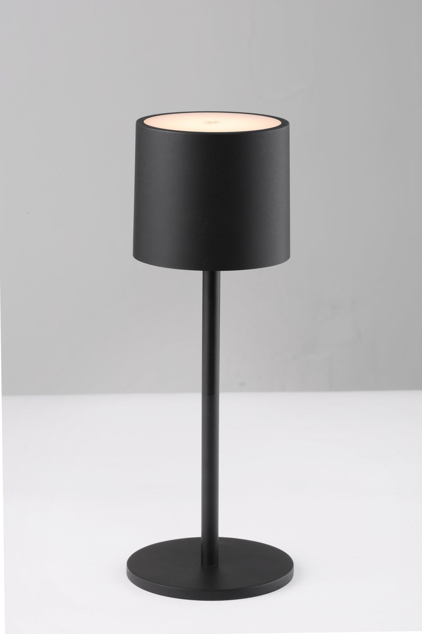 LED's Light Tafellamp op accu - oplaadbaar en draadloos - voor binnen en buiten - 3 kleuren - Zwart