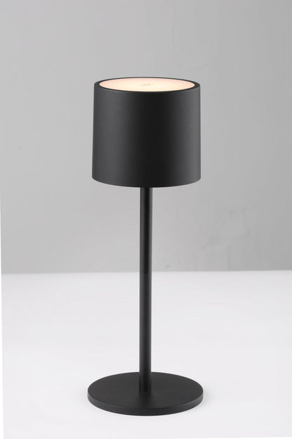 LED's Light Tafellamp op accu - oplaadbaar en draadloos - voor binnen en buiten - 3 kleuren - Zwart