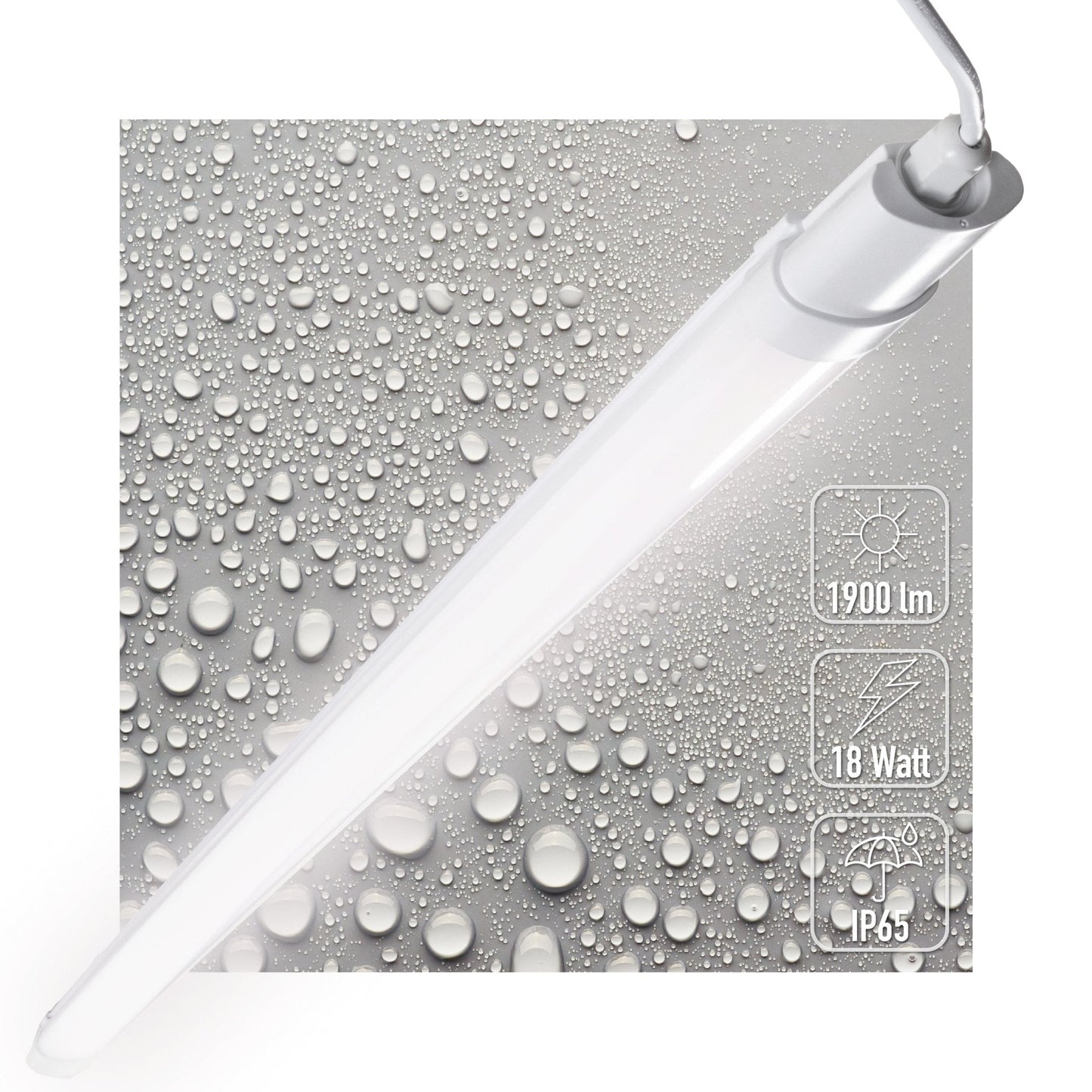 LED's Light TL Licht balk 120 cm - Geschikt voor alle binnen en vochtige ruimtes - 18W - IP65