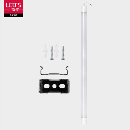 4 PACK - LED's Light TL Licht balk 120 cm - Geschikt voor alle binnen en vochtige ruimtes - 18W - IP65