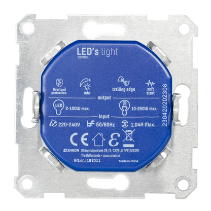 LED's Light Universele LED dimmer - 2 tot 250W - Fase afsnijding