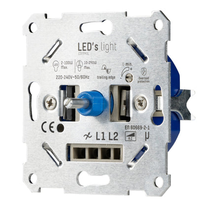 LED's Light Universele LED dimmer - 2 tot 250W - Fase afsnijding