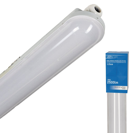 Comnox - LED's Light - Universele TL Verlichting 120 cm - Duurzame binnen- en buitenverlichting - 2500 lm - IP65 - energiezuinig - helder licht