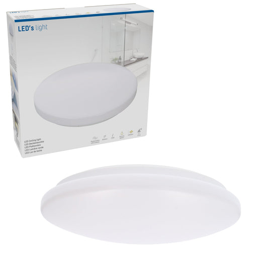 LED's Light Universele Plafondlamp 1600 - Geschikt voor badkamer IP44 - Koel wit (4000K) - 30 cm