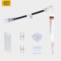 Comnox - LED's Work - Accessoires set voor LED strip bouwverlichting - Waterdichte verbinding en afwerking