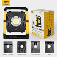Comnox LED 18V Acculamp Werklamp - Krachtige Verlichting - 5000 lumen