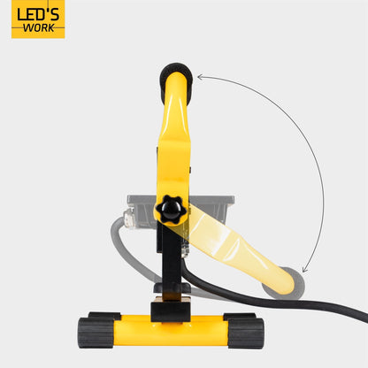 Comnox - LED's Work Bouwlamp Werklamp 2000 - Helder licht zonder flikkeren - Waterdicht IP65 - 2000 lumen - 20 watt - zwart geel
