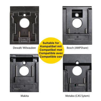 LED's Work 18V HybridPro Bouwlamp 12000lm -  360 graden licht - op accu en netstroom - 80W - IP55 & Rough Service Tested