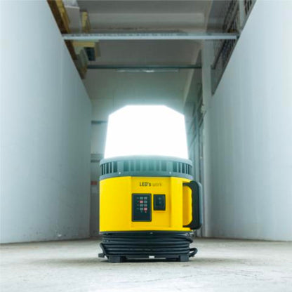 LED's Work 18V HybridPro Bouwlamp 12000lm -  360 graden licht - op accu en netstroom - 80W - IP55 & Rough Service Tested