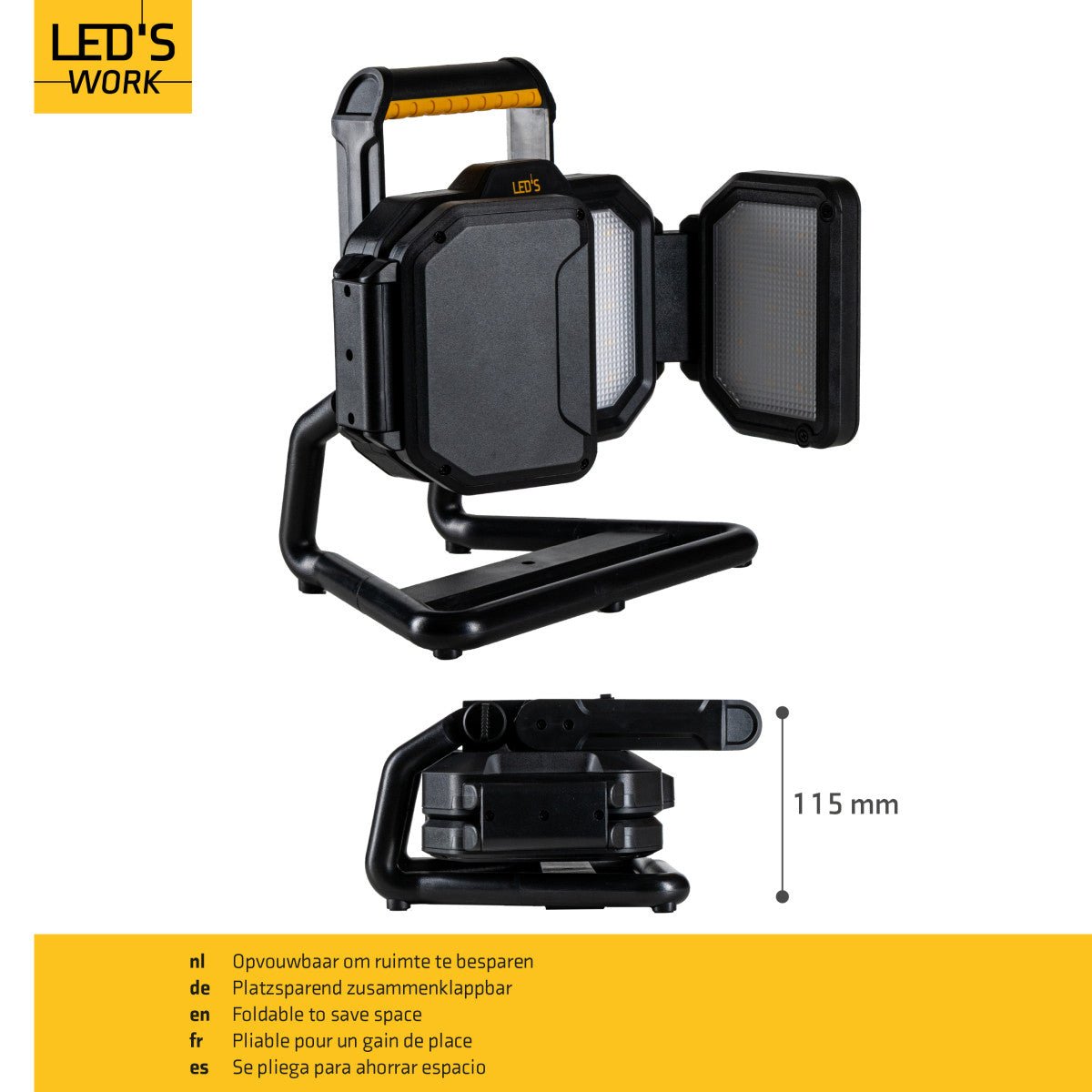 Comnox - LED's Work - Oplaadbare LED bouwlamp - 4000 lumen - 30W