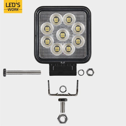 LED's Work LED Schijnwerper voor voertuigen - Geschikt voor tractor, vrachtwagen, auto, bus en schip - 26W