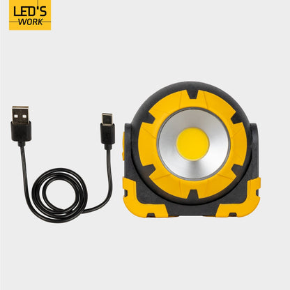 LED's Work Oplaadbare LED Looplamp – Krachtige Draadloze 800 Lumen Werk- & Noodlamp