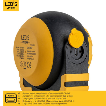 LED's Work Oplaadbare LED Looplamp – Krachtige Draadloze 800 Lumen Werk- & Noodlamp