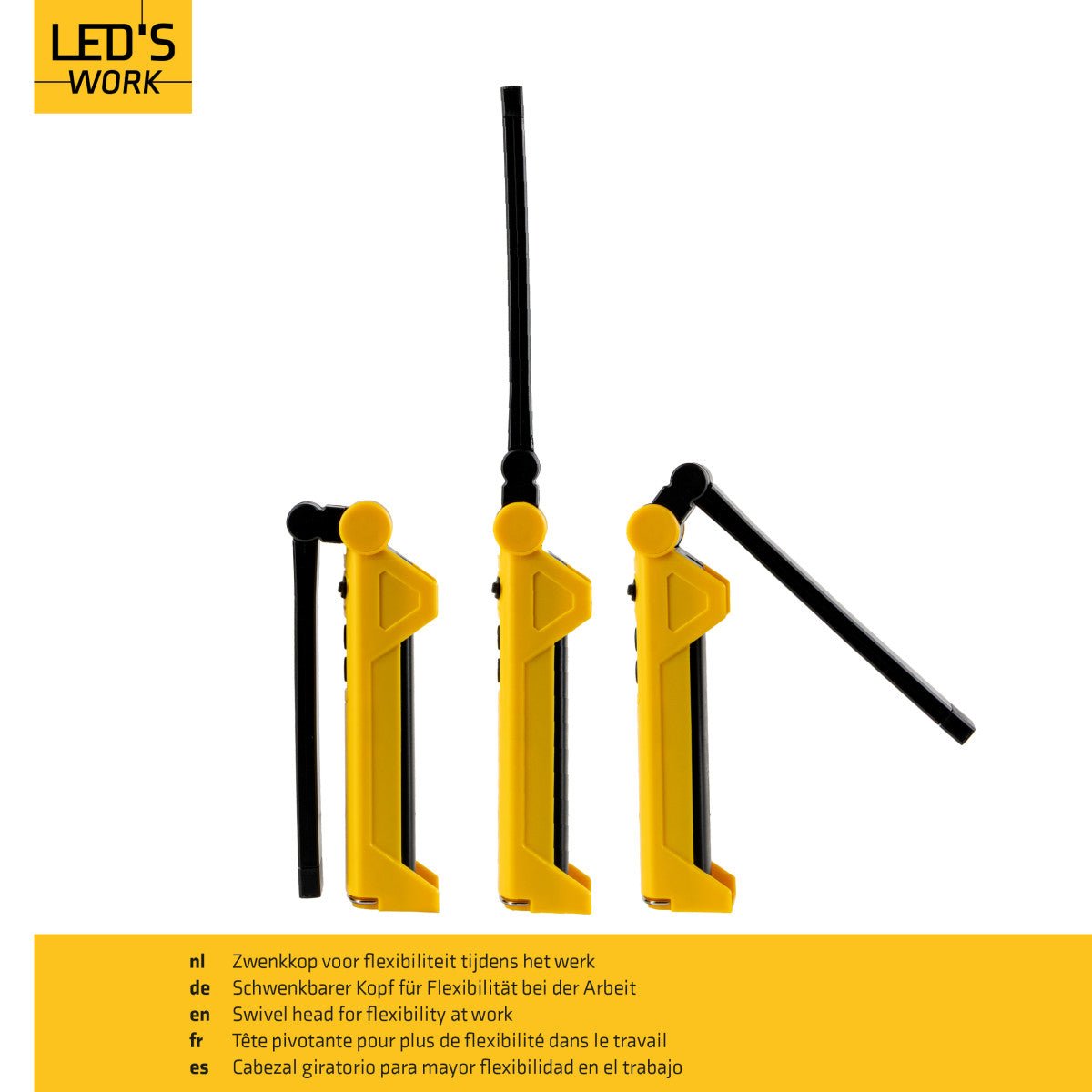 Comnox - LED's Work 600 - Draadloze LED werklamp met magneet en haak - 600 lumen