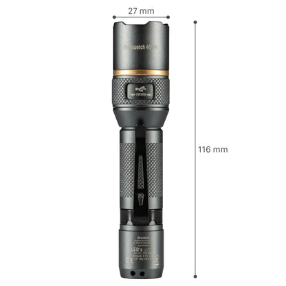 LED's Work Oplaadbare LED Zaklamp - 450 Lumen - IPX7 Waterdicht - Met 3 lichtstanden